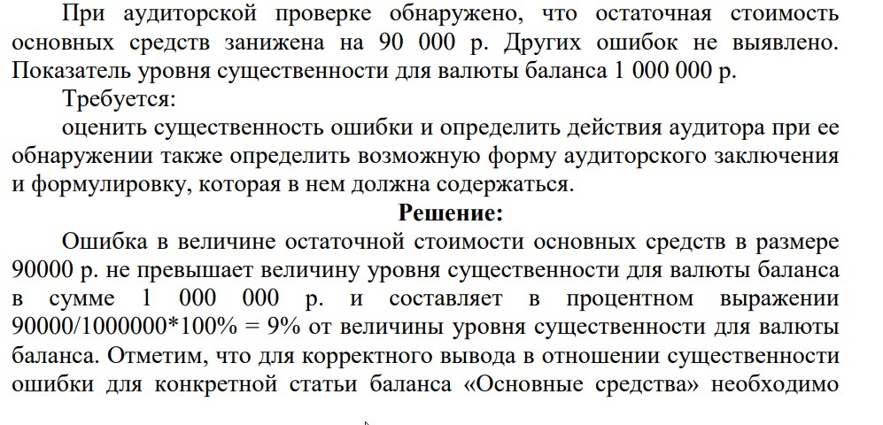 При аудиторской проверке обнаружено, что остаточная стоимость основных средств занижена на 90 000 р. Других ошибок не выявлено