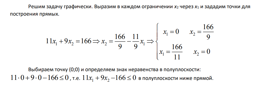 Для производства 2-х видов товара А и В требуется 3 вида ресурсов. Расход каждого ресурса на производство единицы товара и месячный запас этого ресурса приведен в таблице. A B Месячный запас ресурсов I 11 9 166