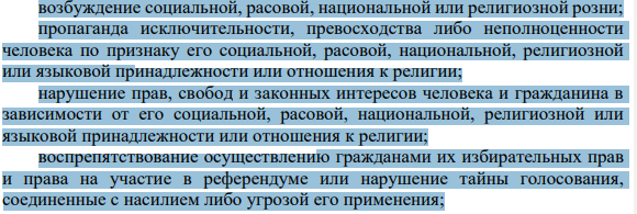 Во время первомайской демонстрации лидер одного из общественных движений Загородников, выступая перед собравшимися, негативно оценивал 427 действия отдельных руководителей России, высказывал предложения о проведении досрочных выборов Президента РФ, внесении изменений в Конституцию РФ. Затем на импровизированном митинге выступил активный участник крайне правового движения Абросимов.