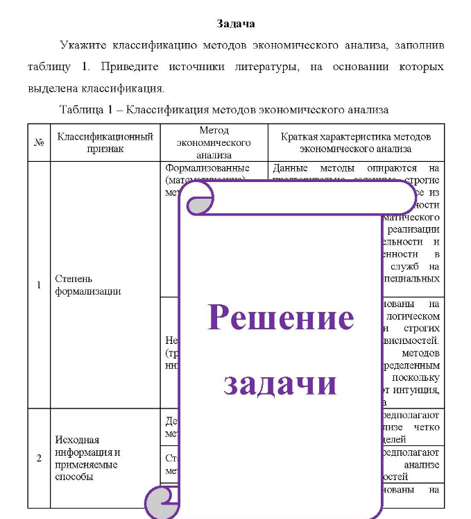 Укажите классификацию методов экономического анализа, заполнив таблицу 1. Приведите источники литературы, на основании которых выделена классификация.