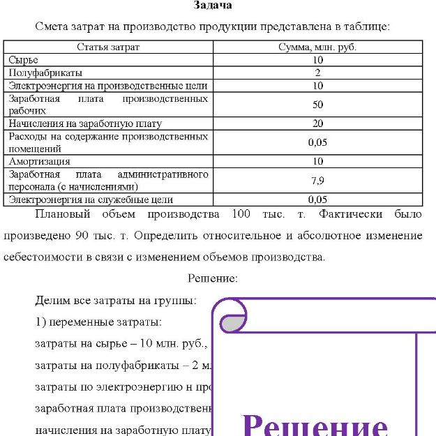 Смета затрат на производство продукции представлена в таблице: Статья затрат Сумма, млн. руб. Сырье
