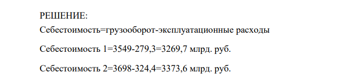 Рассчитать себестоимость перевозок, установить и отразить на графике динамику изменения себестоимости за четыре года. Исходные данные приведены в табл. 20.