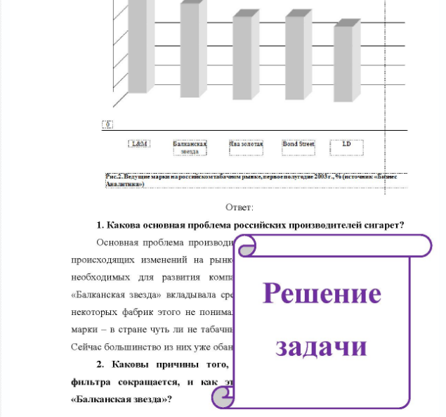 Задача Цель: Эволюция маркетинговых концепций. Задача: Для определения основной проблемы российских производителей; для определения причины, что сегмент дешевых сигарет сокращается и как это сказывается на работе фабрики. Ход выполнения работы