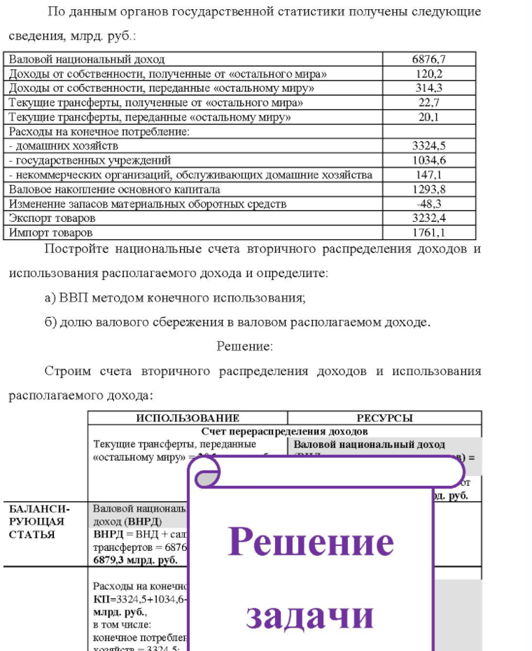 По данным органов государственной статистики получены следующие сведения, млрд. руб. : Валовой национальный доход Доходы от собственности, полученные от «остального мира» Доходы от собственности, переданные «остальному миру» Текущие трансферты,