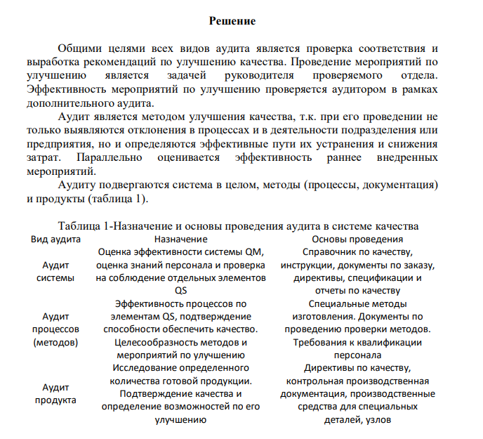 Дайте классификацию аудитов, проводимых в рамках системы качества. Составьте таблицу сравнения по следующим критериям: цель, причины проведения, сущность, порядок проведения, участники, результаты. Выберите конкретный вид аудита, постройте алгоритм его проведения, опишите этапы и составьте отчет по аудиту.