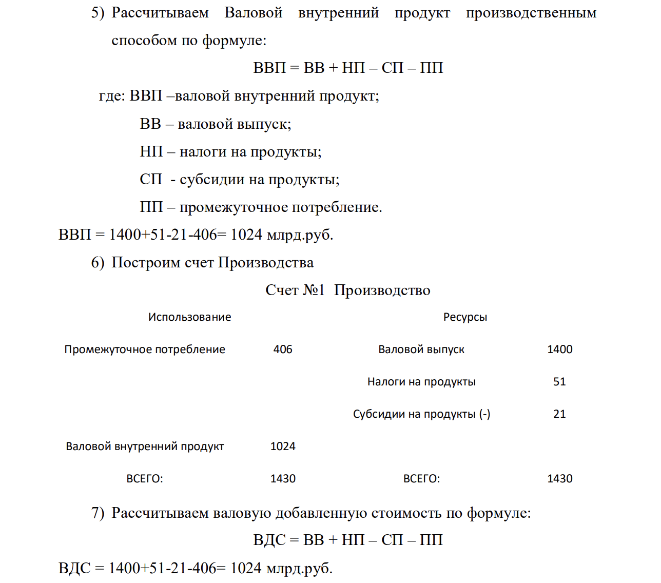 Имеется информация о развитии экономики, млрд. ₽ № Показатель Значение 1