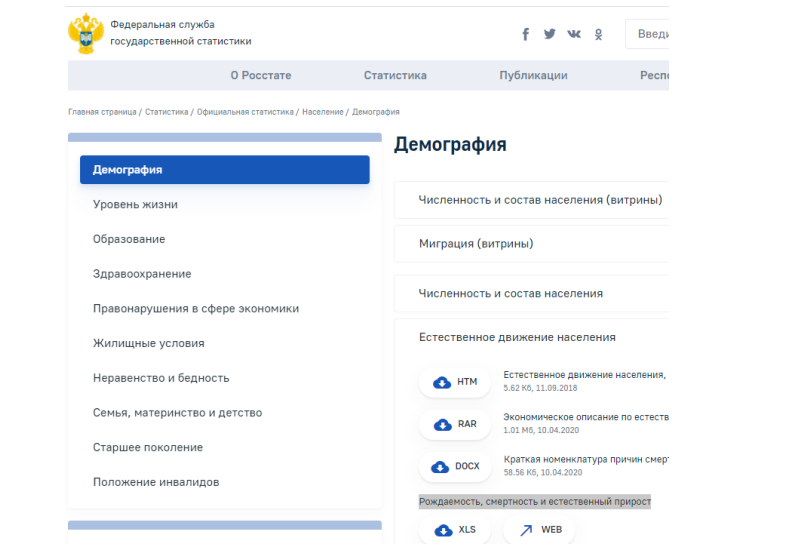 Рассчитать базисные, цепные и средние показатели динамического ряда согласно варианту (исходные данные за последние несколько лет (не меньше пяти) взять на сайте Росстата www.gks.ru, подтвердить достоверность данных скриншотом и ссылкой), построить график, сделать выводы о методе расчета, содержании показателя, динамике.
