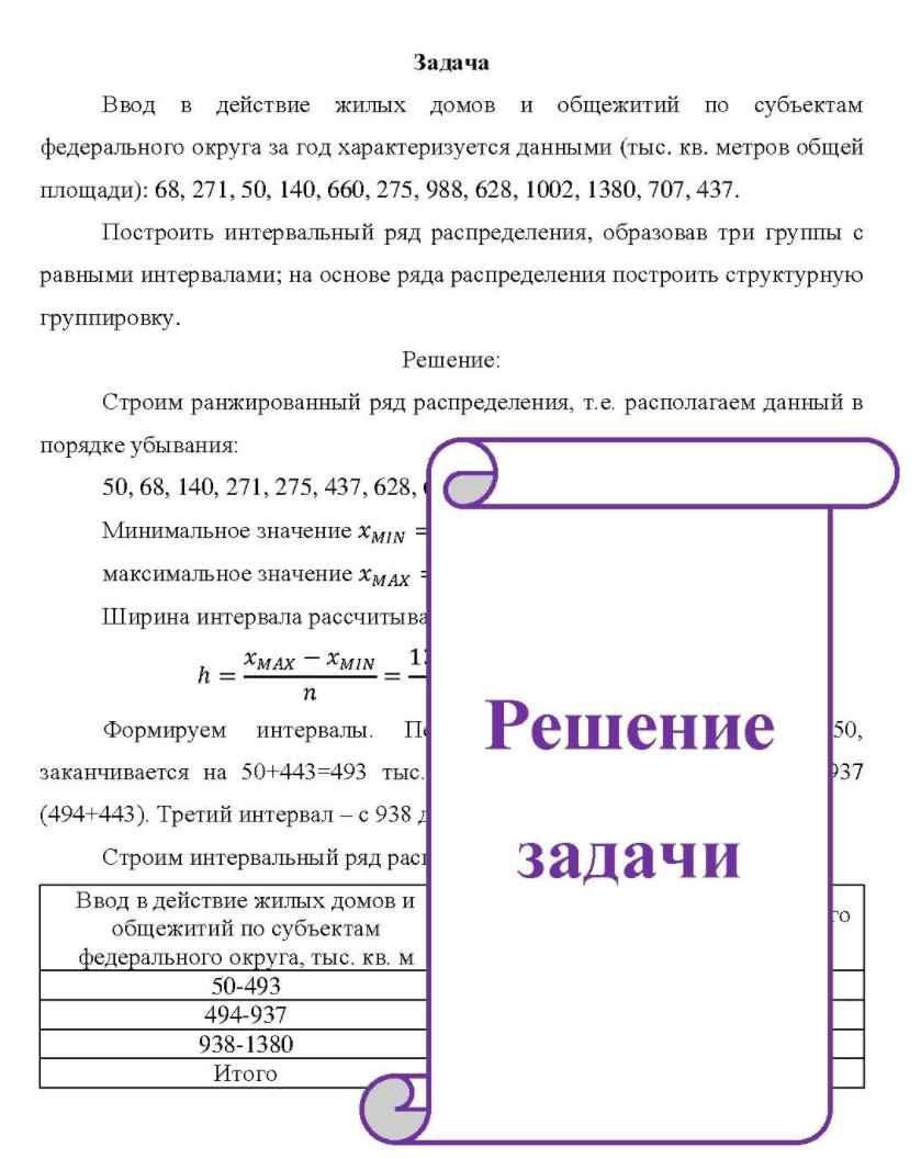 Ввод в действие жилых домов и общежитий по субъектам федерального округа за год характеризуется данными (тыс. кв. метров общей площади):