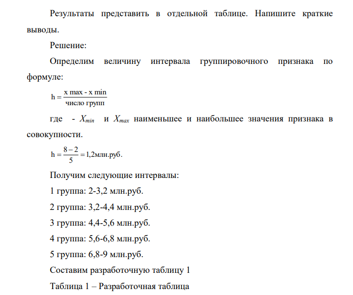 Имеются следующие данные по 25 предприятиям одной из отраслей промышленности: (Данные во вложении) № п/п Среднегодовая стоимость основных производственных фондов, млн.руб. Выпуск продукции, млн.руб. 1 4,1 4,3 2 3,4 2,9 3 3,3