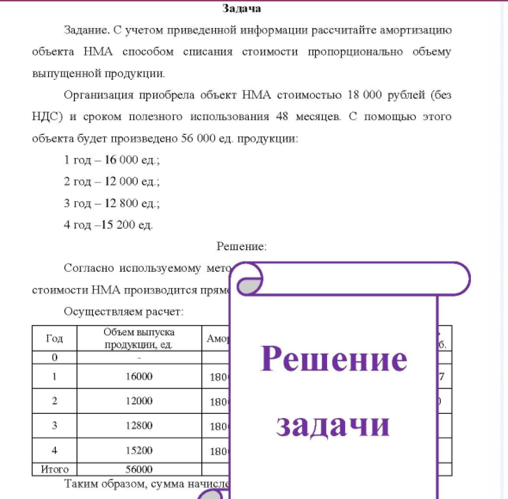 С учетом приведенной информации рассчитайте амортизацию объекта HMA способом списания стоимости пропорционально объему выпущенной продукции. Организация приобрела объект НMА стоимостью 18 000 рублей (без нд НДС) и сроком полезного использования 48 месяцев.
