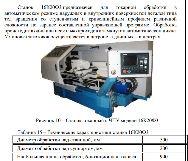 Выбор станочного оборудования на операции, приспособлений и режущего инструмента