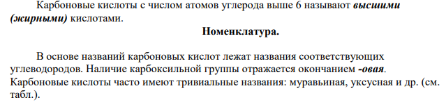 Классификация, номенклатура и способы получения карбоновых кислот.