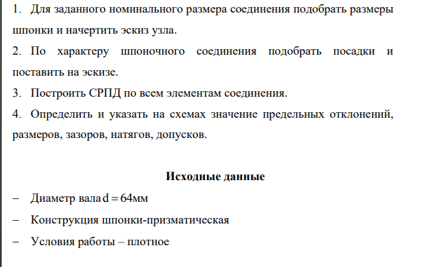 Расчет переходной посадки H6 64 m7
