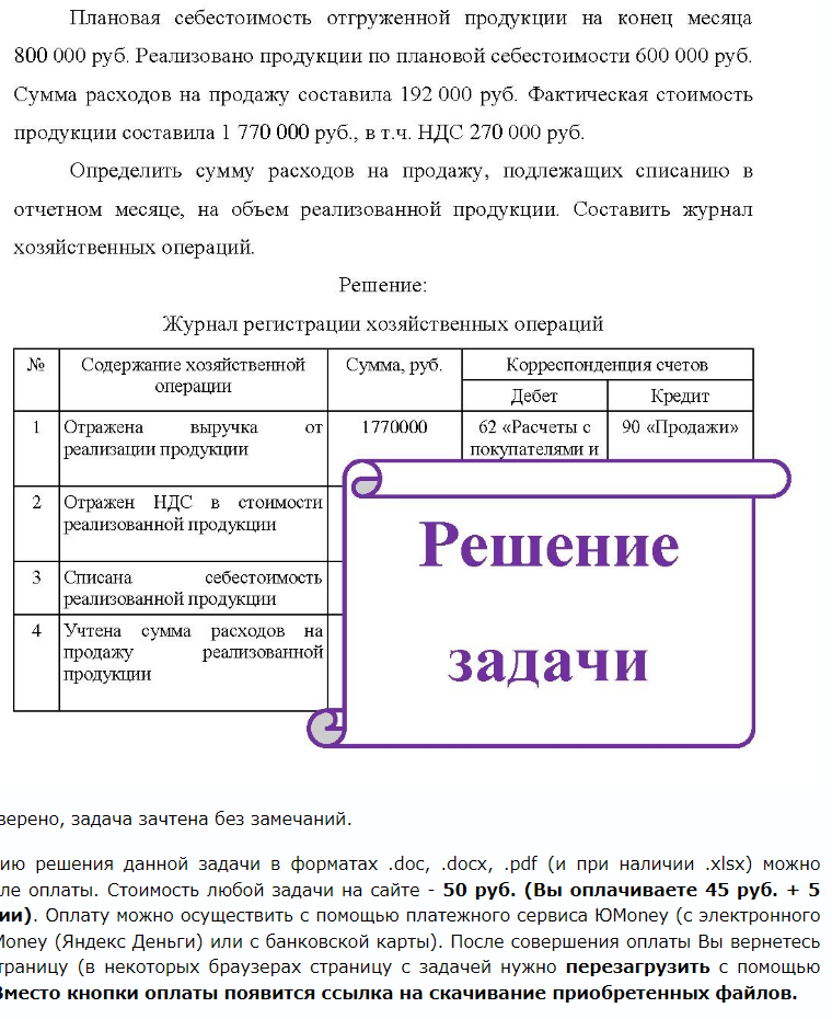 Плановая себестоимость отгруженной продукции на конец месяца 800 000 руб. Реализовано продукции по плановой себестоимости 600 000 руб. Сумма расходов на продажу составила 192 000 руб. Фактическая стоимость продукции