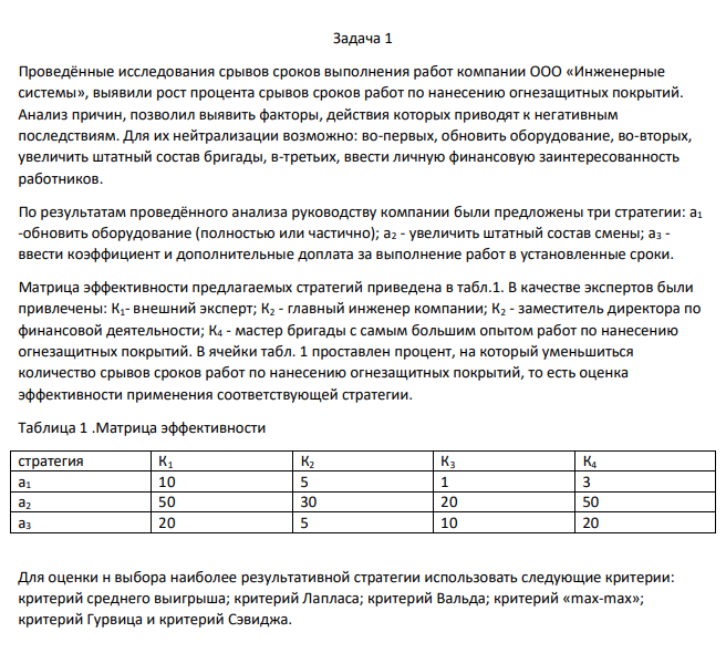 Проведённые исследования срывов сроков выполнения работ компании ООО «Инженерные системы», выявили рост процента срывов сроков работ по нанесению огнезащитных покрытий. Анализ причин, позволил выявить факторы, действия которых приводят к негативным последствиям.