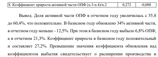 Используя данные таблиц 2 – 3, сделать вывод о прогрессивности основного (технологического) оборудования предприятия. Таблица 2 Анализ прогрессивности структуры основных производственных фондов и уровня обновления