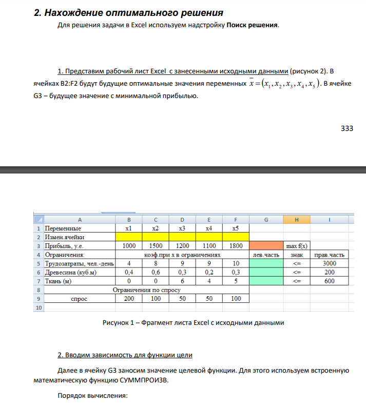 Мебельная фабрика может производить столы, шкафы, канапе, кресла и диваны. Расход ресурсов на изготовление и прибыль единицы продукции и запас ресурсов приведен в таблице 1. Найти план выпуска, максимизирующий прибыль.