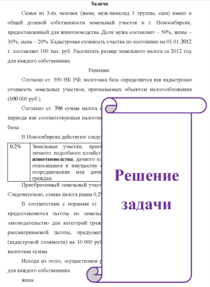Семья из 3-ёх человек (жена, муж-инвалид 1 группы, сын) имеет в общей долевой собственности земельный участок в г. Новосибирске, предоставленный для животноводства. Доля мужа составляет - 50%, жены - 30%, сына - 20%.