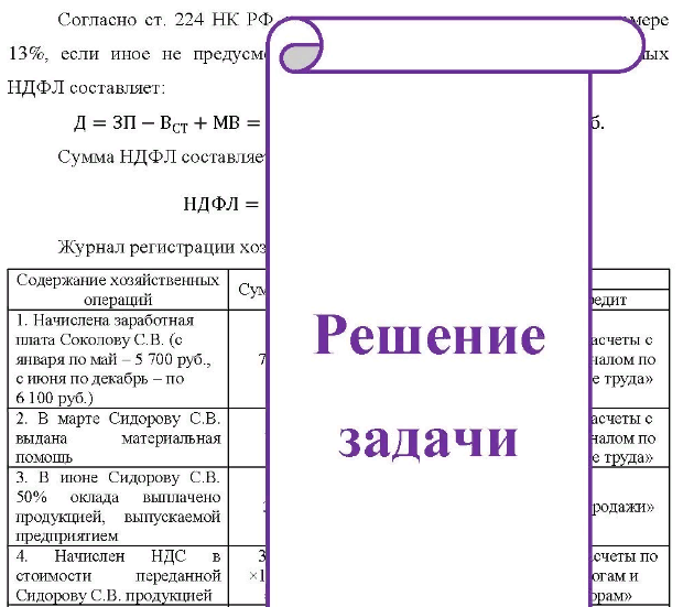Сидоров С.В., 1974 г. рождения, работает в ООО «Космос» главным инженером. С января по май 2006 г. его оклад составлял 5 700 руб., с июня по декабрь - 6100 руб. В марте Сидоров С.В. получил материальную помощь 1 000 руб., в июне - 50% оклада продукцией, рыночная стоимость которой 4 300 руб.