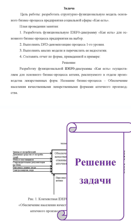 Цель работы: разработать структурно-функциональную модель основ- ного бизнес-процесса предприятия социальной сферы «Как есть»