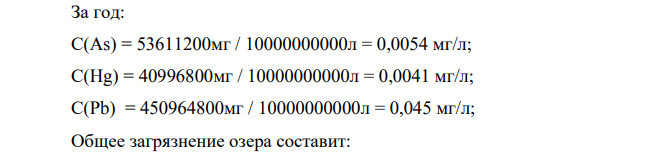 Озеро используется как рыбохозяйственный водоем. На берегу озера площадью 5 км2 и средней глубиной 2 м расположено промышленное предприятие, использующее воду озера для технических нужд и затем сбрасывающее загрязнённую воду в озеро.