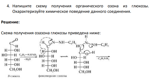 Напишите схему получения органического озона из глюкозы. Охарактеризуйте химическое поведение данного соединения.