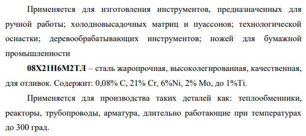 Расшифровать марки металлов, указав