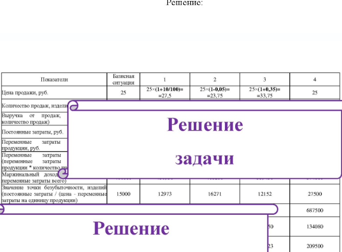 Предприятие производит запасные части к автомобилям. Продажная цена единицы товара А - 25 руб.