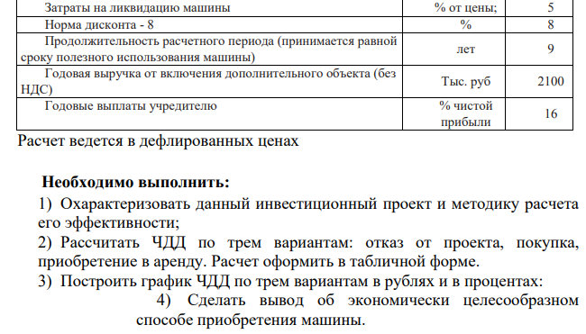 У дорожно-эксплуатационного предприятия есть возможность включить в производственную программу дополнительный объект. Для этого необходимо приобрести дорожную машину. Сделать это можно двумя способами: