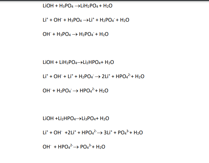 Составьте молекулярные и ионно-молекулярные уравнения реакций, с помощью которых можно осуществить указанные превращения. 1. LiLiOHLiH2PO4Li2HPO4Li3PO4 BeBeCl2Be(OH)2Na2[Be(OH)4]BeCl2