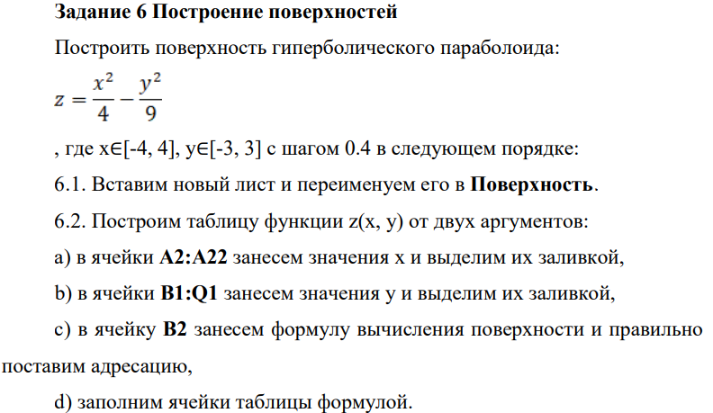 Построение поверхностей