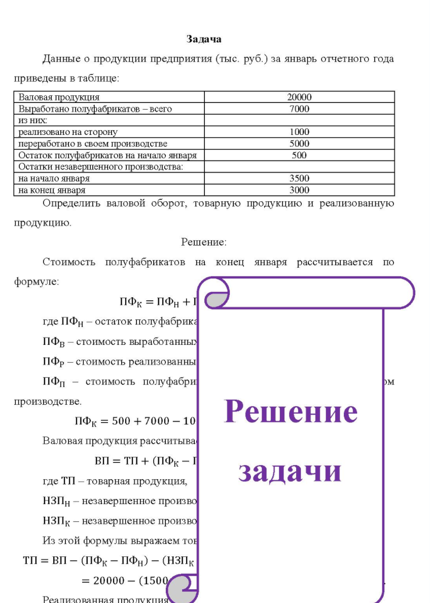 Данные о продукци предприятия (тыс. руб. ) за январь отчетного года приведены в таблице: Валовая продукция Выработано полуфабрикатов - всего из них: реализовано на сторону переработано в своем производстве