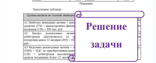 Задача По данным, приведенным в таблице, распределите активы по степени убывания ликвидности, а пассивы - по срочности погашения обязательств. Дайте оценку ликвидности баланса и платежеспособности