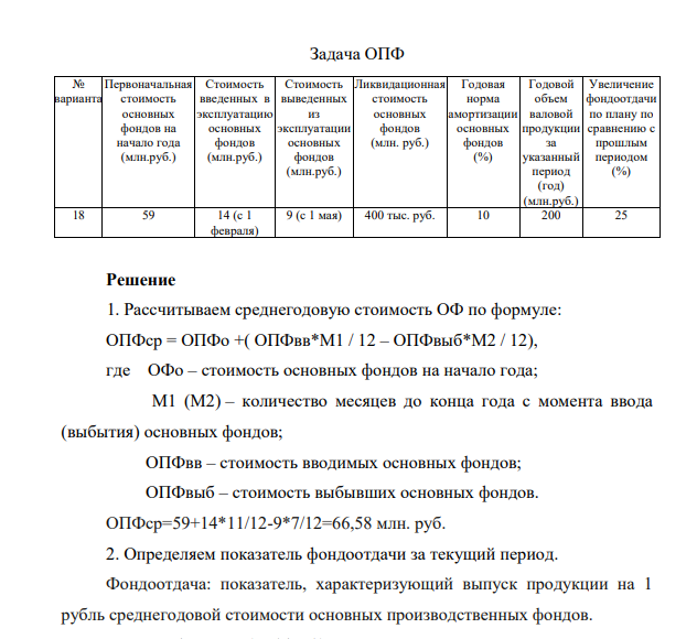 Первоначальная стоимость основных фондов на начало года (млн.руб.) Стоимость введенных в эксплуатацию основных фондов (млн.руб.) Стоимость выведенных из эксплуатации основных фондов (млн.руб.) Ликвидационная стоимость основных фондов (млн. руб.)