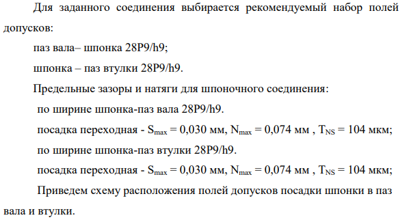 ДОПУСКИ И ПОСАДКИ ШПОНОЧНЫХ СОЕДИНЕНИЙ