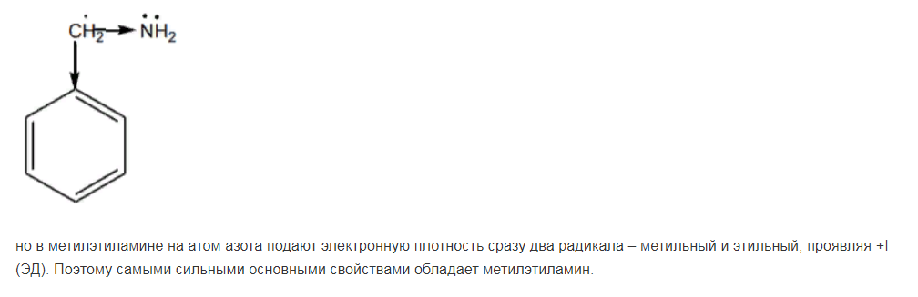 Расположите следующие соединения по возрастанию основности, приведите пояснения. Для самого сильного основания напишите реакции с соляной и серной кислотами