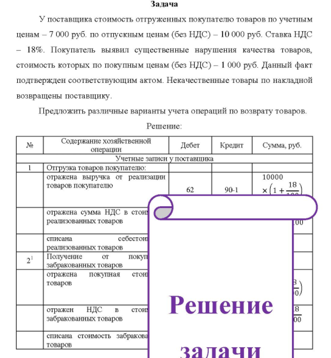 У поставщика стоимость отгруженных покупателю товаров по учетным ценам - 7 000 руб. по отпускным ценам (без НДС) - 10 000 руб. Ставка НДС 18%