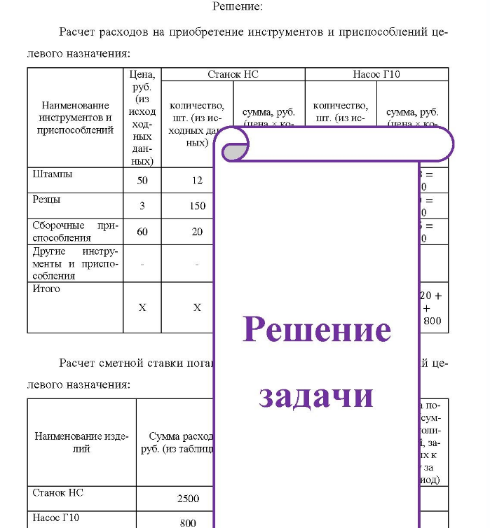 Учет издержек производства и калькулирование себестоимости про- дукции машиностроения. Задание. Используя исходные данные, определить сумму погашения инструментов и приспособлений целевого назначения в отчетном периоде.