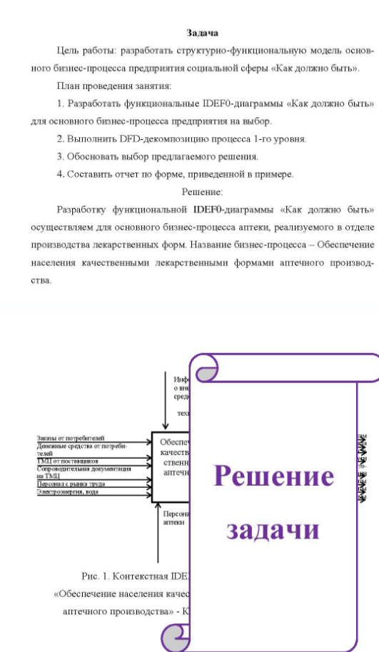 Цель работы: разработать структурно-функциональную модель основ- ного бизнес-процесса предприятия социальной сферы «Как должно быть».