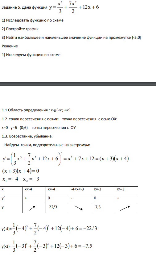 Дана функция 12x 6 2 7x 3 x у 3 2    