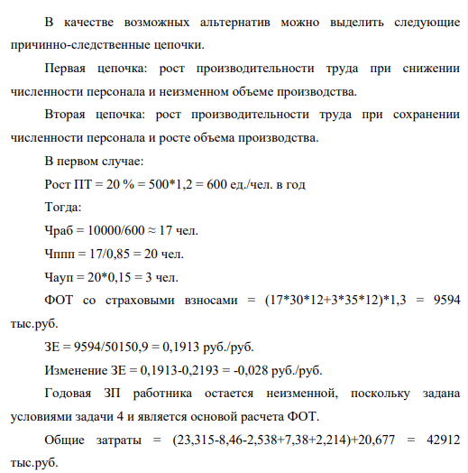 Оценка результатов внедрения планируемых мероприятий Рассчитать: – производительность труда работника в денежном выражении (ПТППП); – зарплатоемкость (ЗЕ). Дано: Объем производства продукции – условие задачи 1. Валовая продукция (ВП) – решение задачи 1.