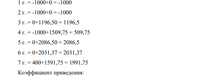 Необходимо рассчитать показатель ЧДД для оценки: - потенциальной эффективности проекта; - общей коммерческой эффективности проекта; - эффективности участия предприятия в инновационном проекте. Денежные потоки инновационного проекта приведены в таблице 2. Шаг расчета равен одному году, постоянная во времени норма дисконта 407 равна 15%. Кредитный процент 12,35 % годовых Депозитный процент составляет 15% годовых для средств, вкладываемых с целью обеспечения финансовой реализуемости проекта.