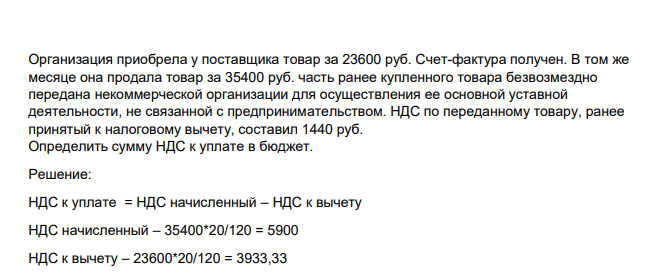 Организация приобрела у поставщика товар за 23600 руб. Счет-фактура получен.