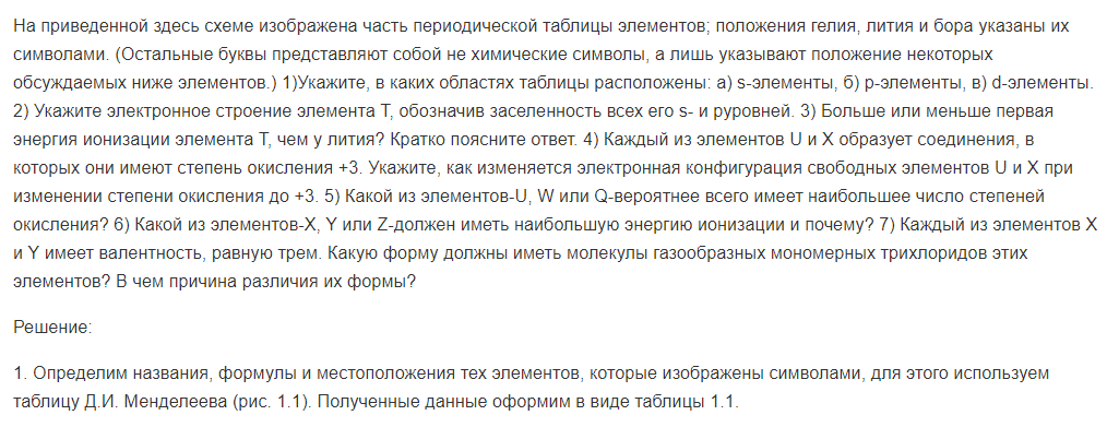 На приведенной здесь схеме изображена часть периодической таблицы элементов; положения гелия, лития и бора указаны их символами. (Остальные буквы представляют собой не химические символы, а лишь указывают положение некоторых обсуждаемых ниже элементов.)