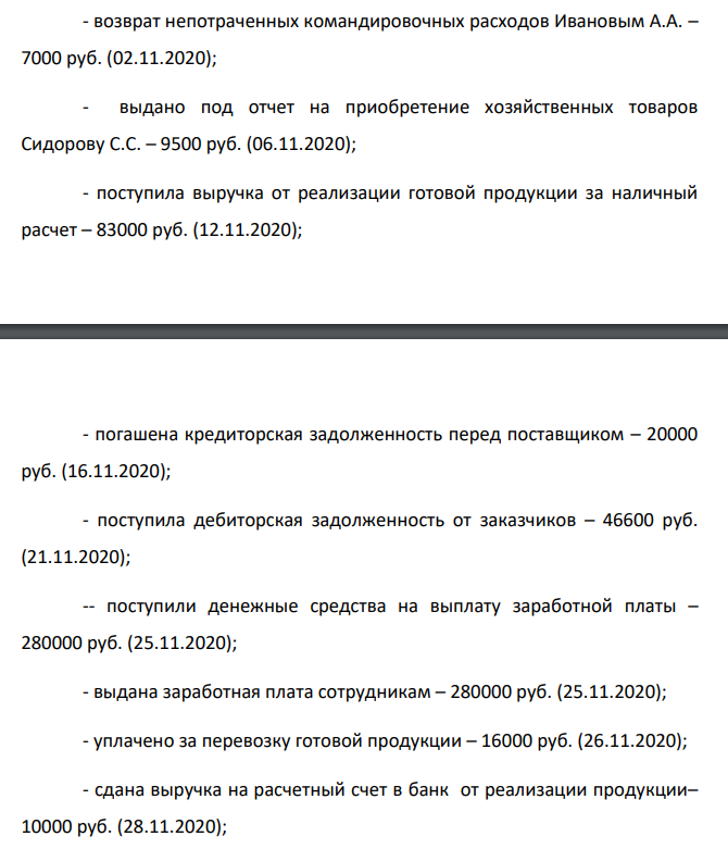 ООО «Б» - производственное предприятие 1) Определить лимит остатка кассы, действующий с 1 января 2021 года, по объему поступлений наличных денежных средств на основе исходных данных при соблюдении следующих условий: а) организаций расположена в городе N, где есть банк; б) организация расположена в городе P, где нет банка.