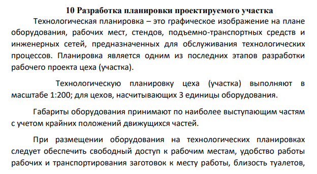 Разработка планировки проектируемого участка