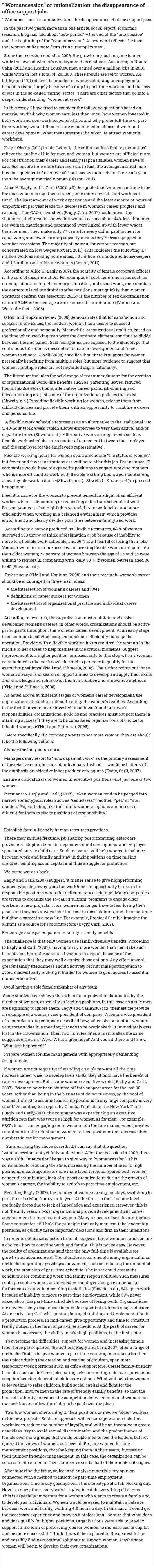 “ Womancession” or rationalization: the disappearance of office support jobs