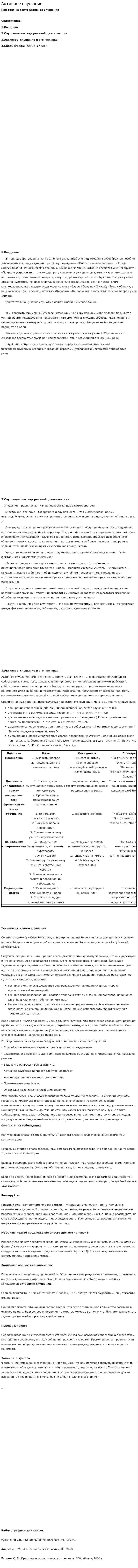 Активное слушание