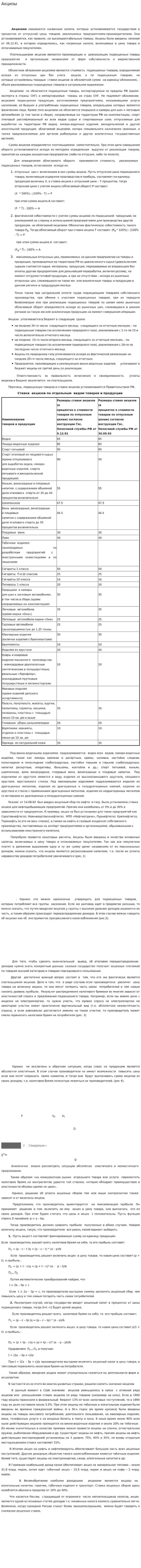 Акцизы. 6