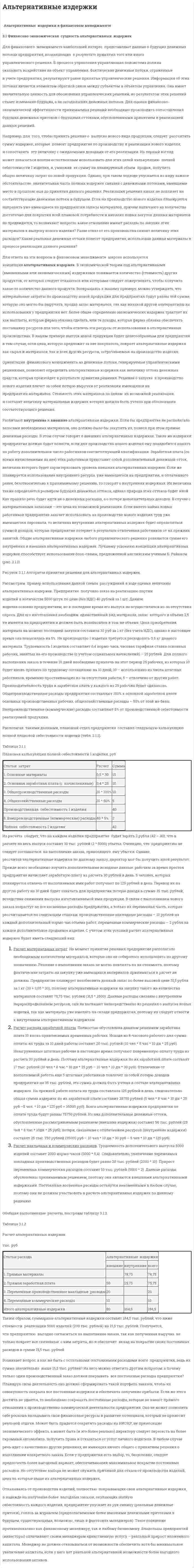 Альтернативные издержки. 2